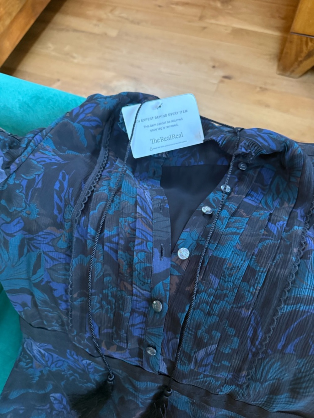 Coach x Kaffe Silk maxi dress - Picture 4 of 16